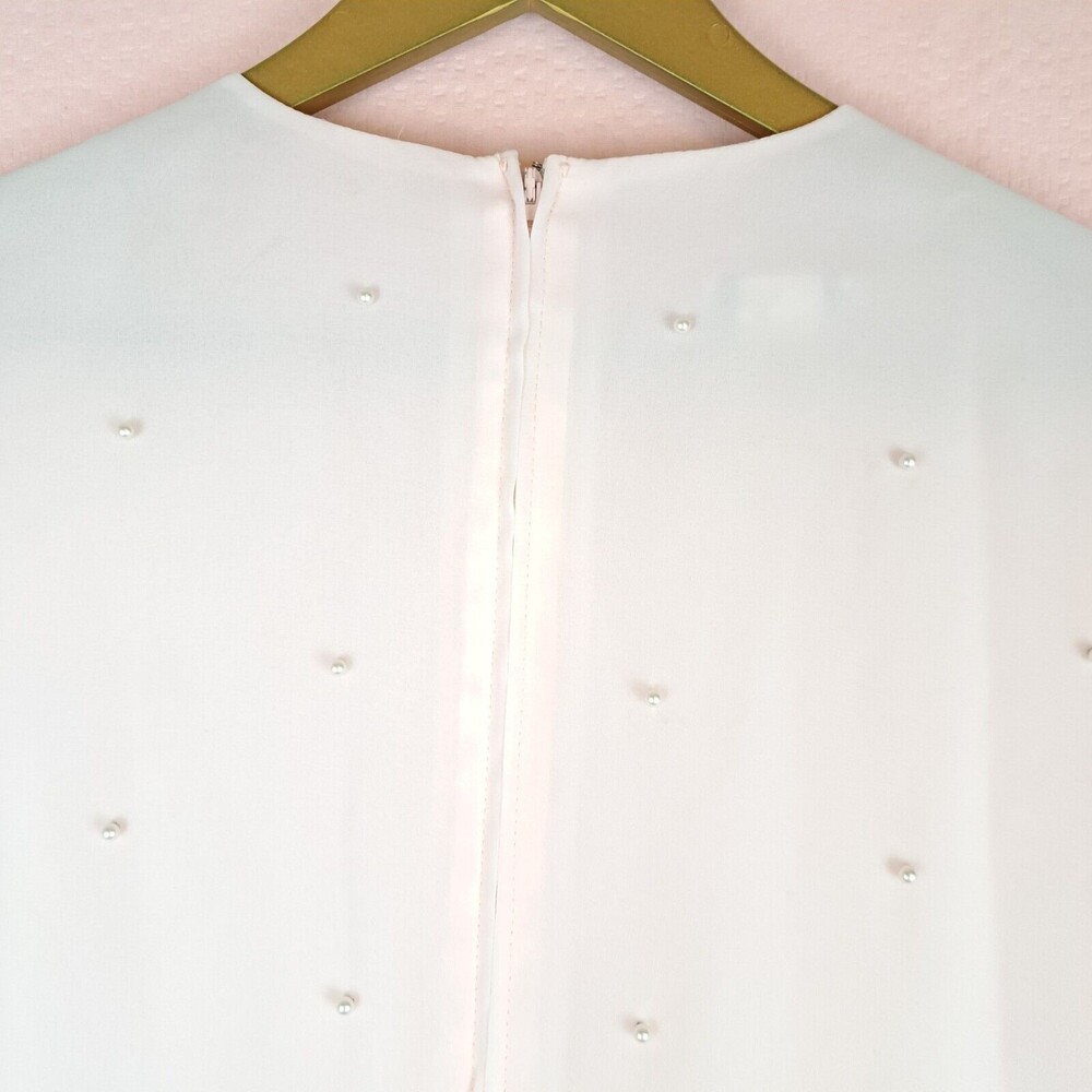 Vintage Patra Beautiful Dress Beaded 20s Style Pleated Bottom Long Sleeve L/XL - Picture 12 of 12